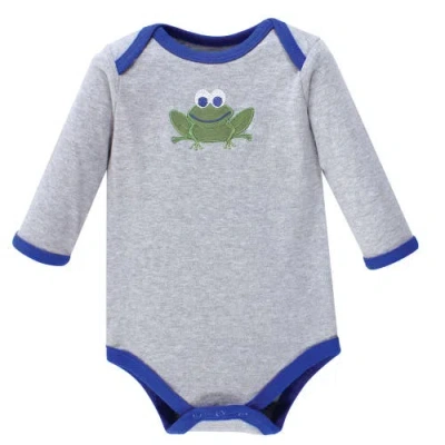 Luvable Friends Cotton Long-sleeve Bodysuits In Multi