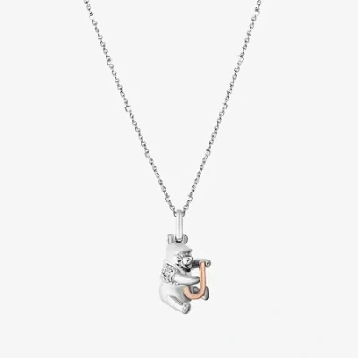 Wonder Fine Jewelry Disney Jewels Collection Initial "a" Womens Diamond Accent Natural White Diamond 14k Rose Gold Over 