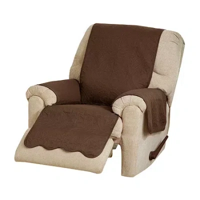 Linery Medallion Chair Protector In Brown