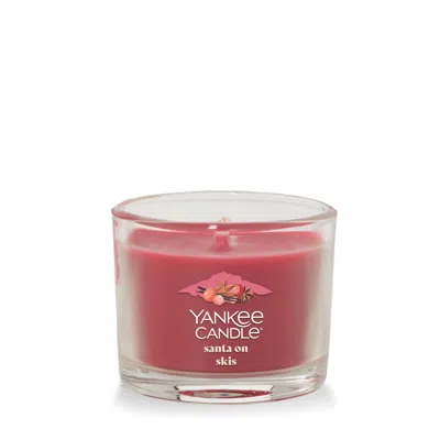 Yankee Candle Santa On Skis  Minis, 1.3 oz In Red