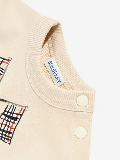 Burberry Baby Boys Flag Logo Sweatshirt In Neutral