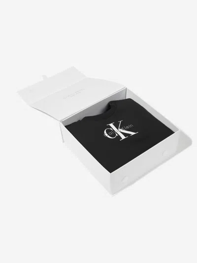 Calvin Klein Baby Monogram Tracksuit Gift Set In Multi