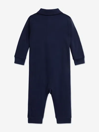 Ralph Lauren Baby Boys Polo Romper In Blue