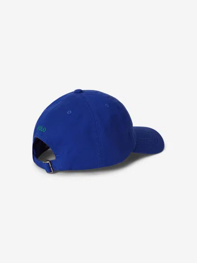 Ralph Lauren Boys Chino Twill Logo Cap In Blue