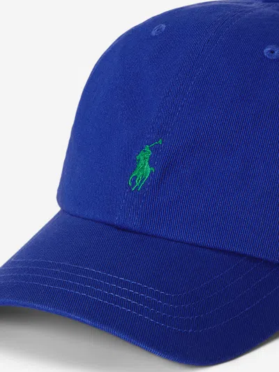 Ralph Lauren Boys Chino Twill Logo Cap In Blue