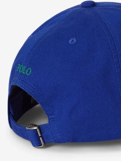 Ralph Lauren Boys Chino Twill Logo Cap In Blue