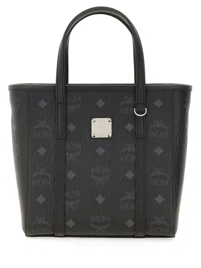 Mcm Toni Mini Shopper Bag In Black