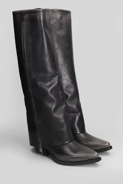 Metisse Texan Boots In Black