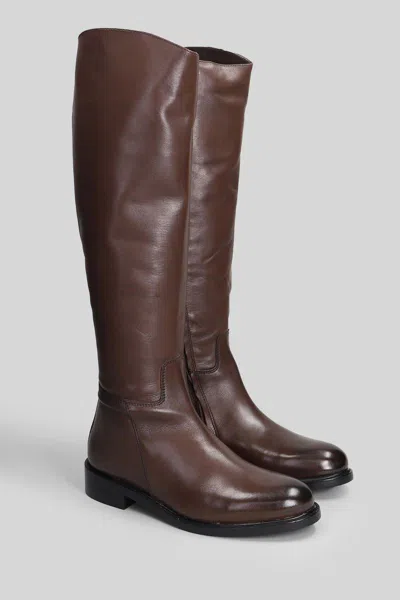 Metisse Side-zip Knee-boots In Brown