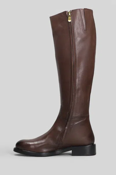 Metisse Side-zip Knee-boots In Brown