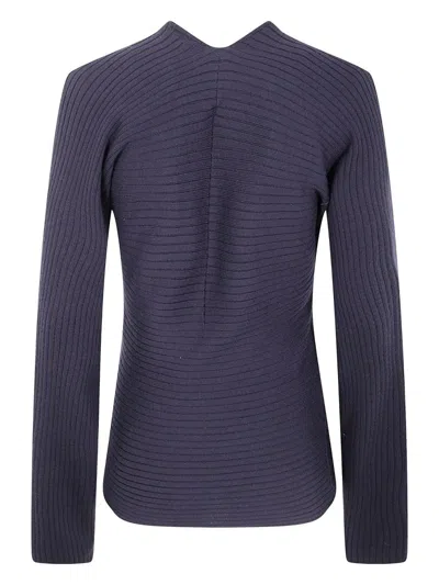 Paloma Wool Grey Merino Wool Sweater In Purple