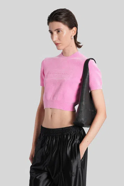 Alexander Wang T-shirt In Pink