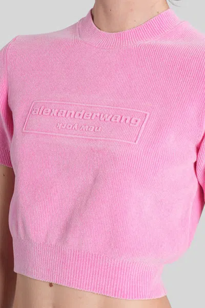 Alexander Wang T-shirt In Pink