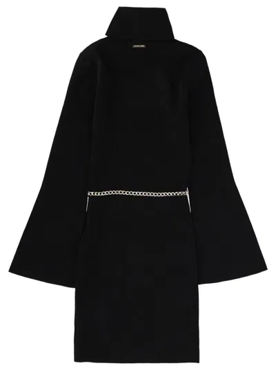 Michael Kors Knitted Mini Dress In Black