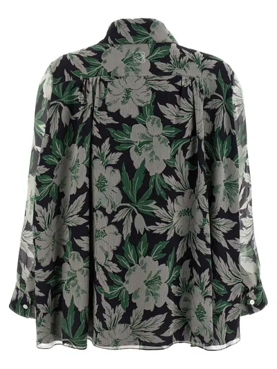 Loewe Printed Silk Shirt In Multi