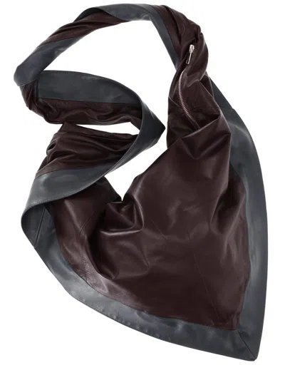 La Rose Bandana-shaped Leather Shoulder Bag In Multi