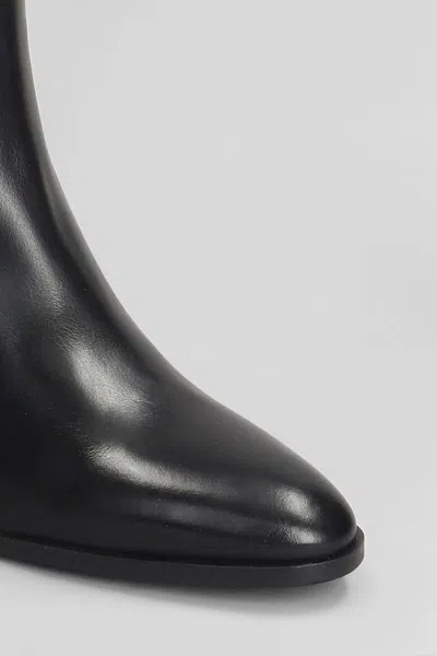 Evaluna 50mm Pointed-toe Zip-fastening Boots In Black