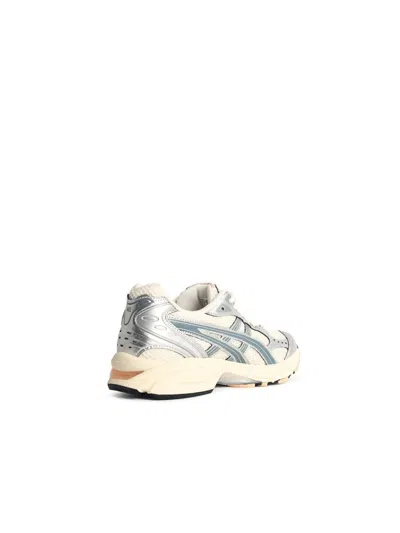 Asics 'kayano' White Fabric Blend Sneakers In White