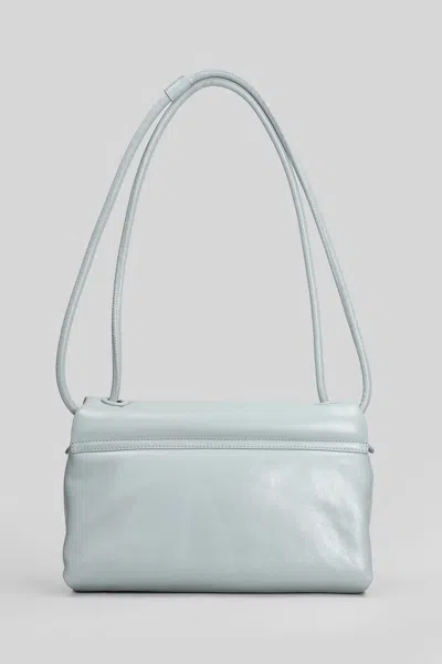 Ami Alexandre Mattiussi Voulez Vous Bag Shoulder Bag In Cyan Leather In Blue