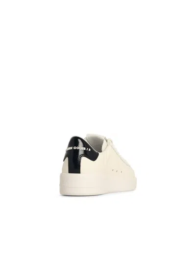 Golden Goose Pure Star White Leather Shoes In White