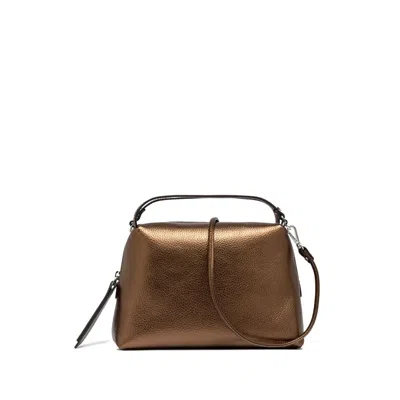 Gianni Chiarini Alifa Metallic Mini Tote Bag In Brown