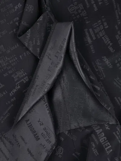 Mm6 Maison Margiela Logo Mini Dress In Gray