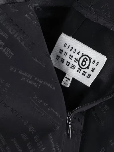 Mm6 Maison Margiela Logo Mini Dress In Gray