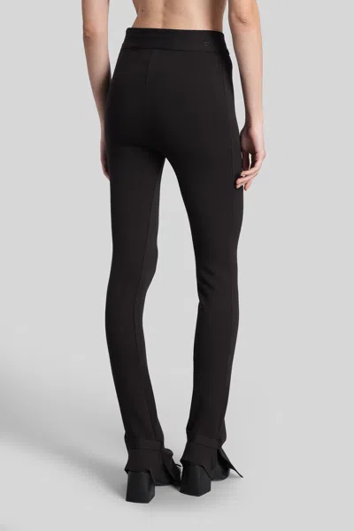 Courrèges Pants In Brown Wool In Brown