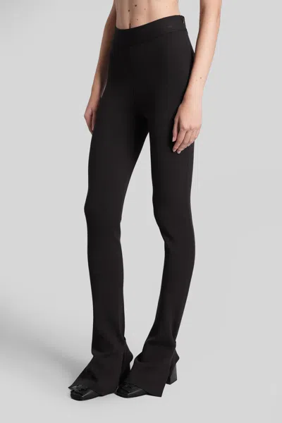 Courrèges Pants In Brown Wool In Brown