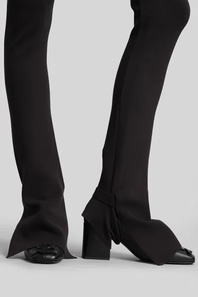 Courrèges Pants In Brown Wool In Brown