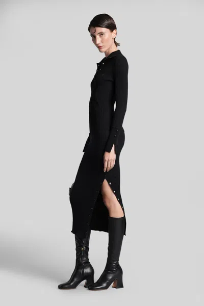 Courrèges Skirt In Black Cotton In Black