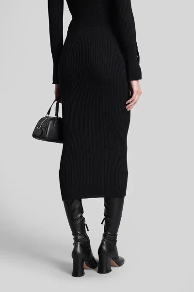 Courrèges Skirt In Black Cotton In Black