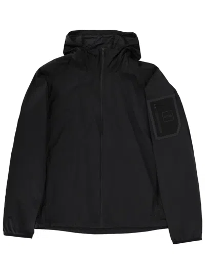 Hugo Boss Hooded Jacket J Airnix Long Sleeves In Black