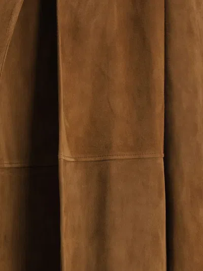 The Row Serenis Coat In Brown