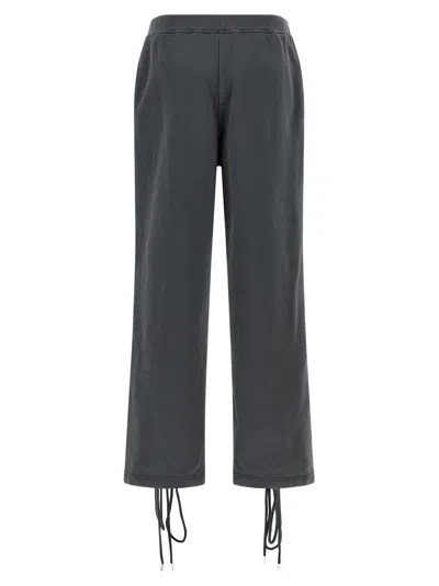 Rotate Birger Christensen Lacing Trousers Elastic Waistband Side Pockets In Gray