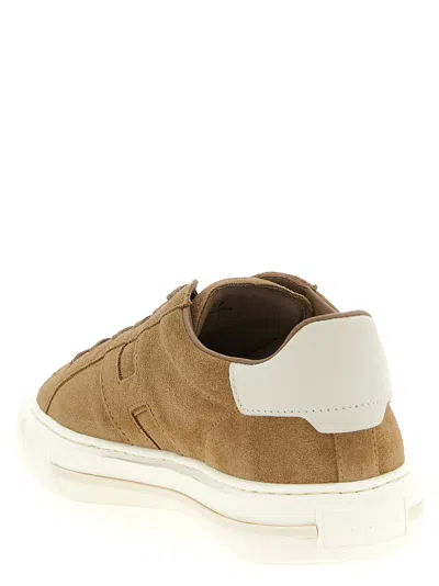 Hogan H691 Sneakers Suede Finish Rubber Sole In Brown