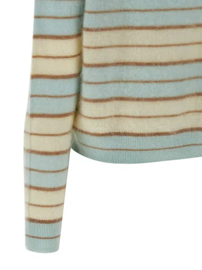 Guest In Residence Grizzly Stripe Crew Sweater In Multi