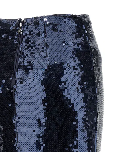 Rotate Birger Christensen Sequin Pencil Skirt In Blue