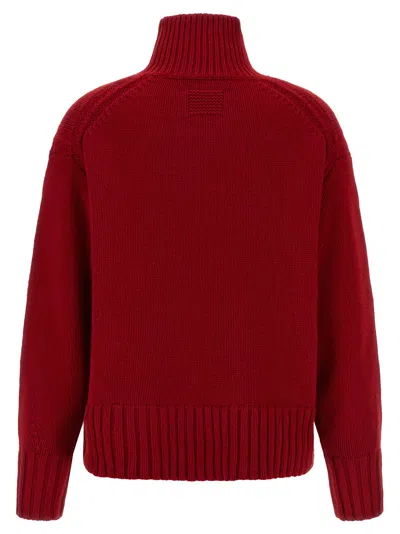 Guest In Residence Cozy Turtleneck Sweater In Red
