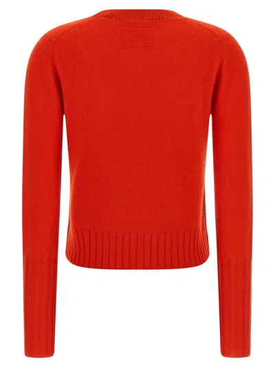 Guest In Residence Shrunken Crew Sweater In Orange