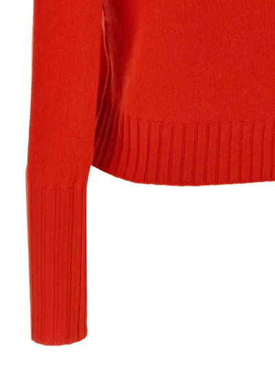 Guest In Residence Shrunken Crew Sweater In Orange