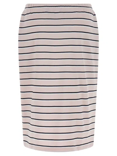 Rotate Birger Christensen Jersey Midi Skirt In Multi