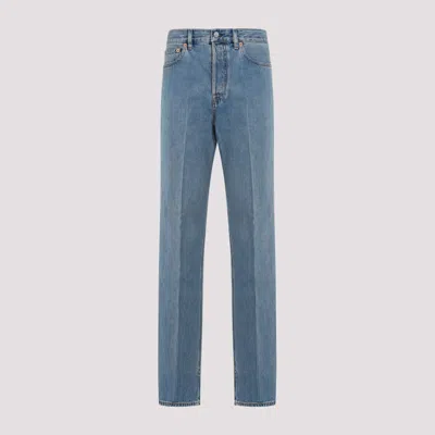 Gucci Straight-leg Denim Pants In Blue