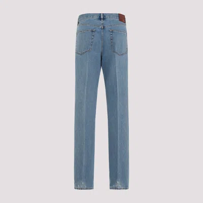 Gucci Straight-leg Denim Pants In Blue