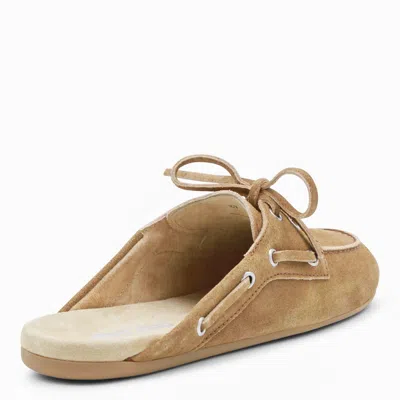 Miu Miu Cannella Leather Loafers In Brown