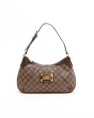 Pre-owned Louis Vuitton Damier Thames Pm Bag In Brown