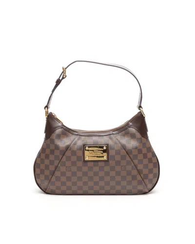 Pre-owned Louis Vuitton Damier Thames Gm Bag In Brown