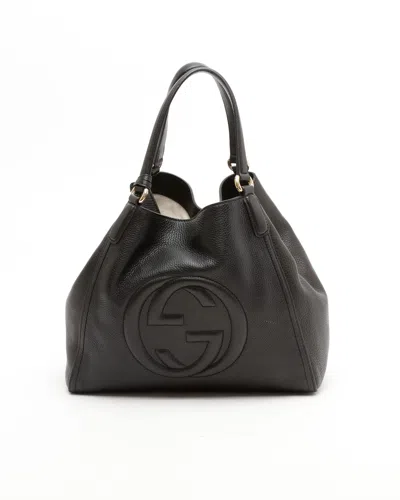Gucci Soho Tote Bag In Black