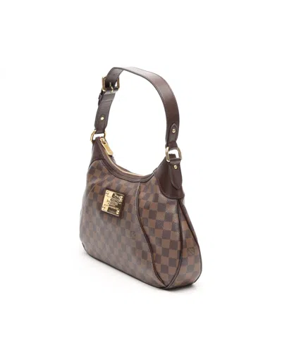 Pre-owned Louis Vuitton Damier Thames Gm Bag In Brown