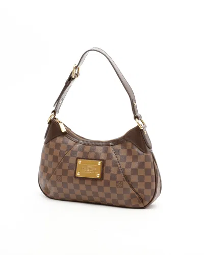 Pre-owned Louis Vuitton Damier Thames Pm Bag In Brown
